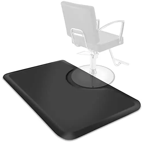 Saloniture 3 ft. x 5 ft. Salon & Barber Shop Chair Anti-Fatigue Floor Mat