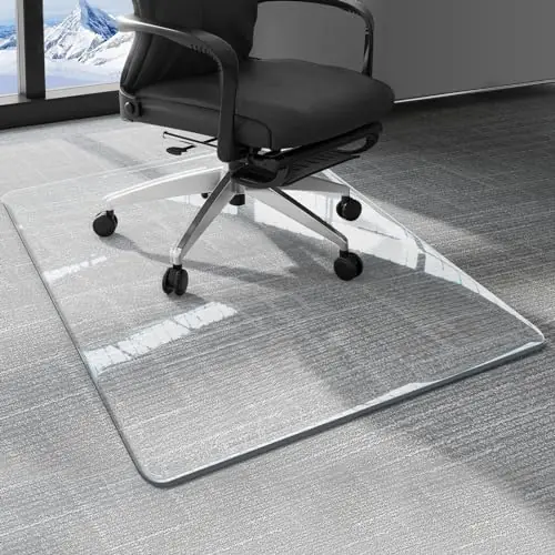 Office Chair Mat for Carpet Heavy Duty Hard Clear Desk Chair Mat