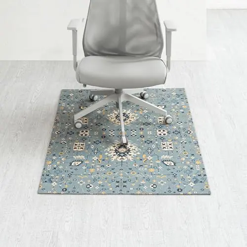 Anji Mountain Rug‘d Office Chair Mat for Carpet & Hardwood Floor - Jacquard Woven, Anti-Slip Backing