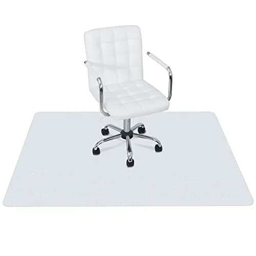 Office Chair Mat for Low Pile Carpet with Lip, Heavy Duty Floor Mats PVC Carpet Protector for Home Office