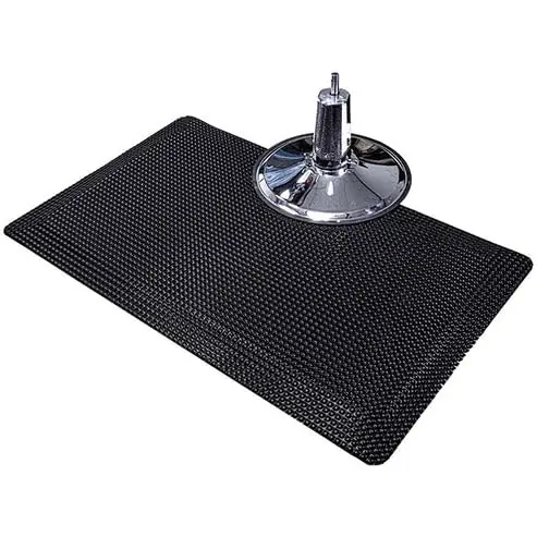 Rhino Mats, Reflex Anti-Fatigue Salon Mat 3‘ x 3.5‘ x 9/16", Satin Black