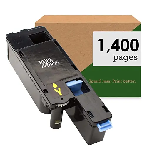Print.Save.Repeat. Dell WM2JC Yellow High Yield Compatible Toner Cartridge for 1250, 1350, 1355, C1760, C1765 Laser Printer
