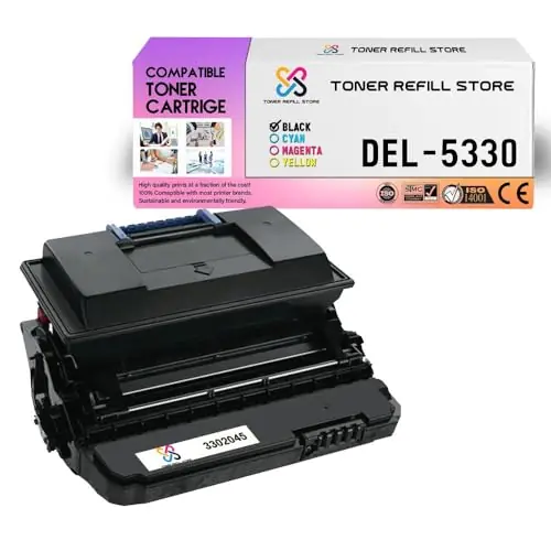 Compatible Toner Cartridge Replacement for Dell 5330 3302045 Works with DELL 5330 DN Printers