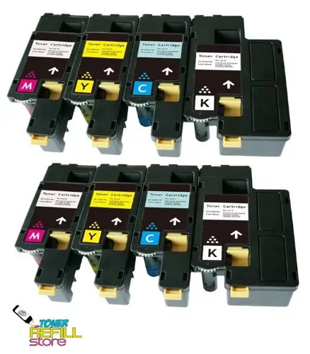 Toner Refill Store ™ Toner Cartridges for The Dell 1250c 1350cnw 1355cn 1355cnw (2BK