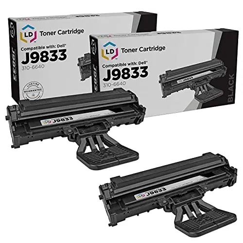 LD Products Replacement Toner Cartridge Compatible with Dell 310-6640 J9833 (Black