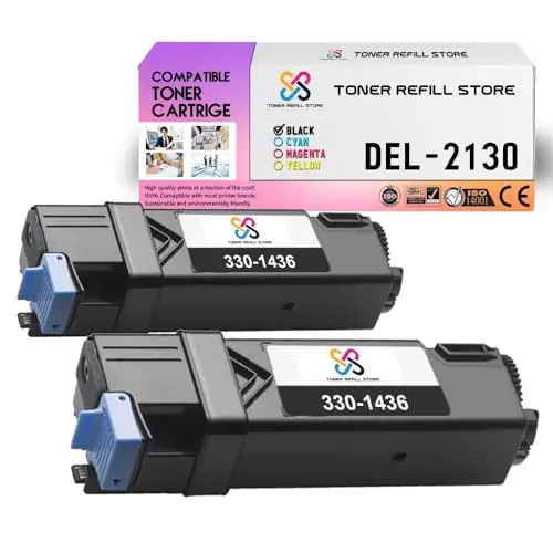 Toner Refill Store Compatible Toner Cartridge Replacement for Dell 2130 330-1436 Works with Dell