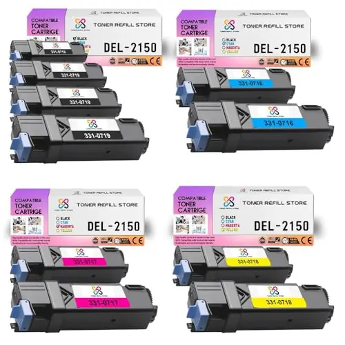Toner Refill Store Compatible Toner Cartridge Replacement for Dell 2150 Works with Dell