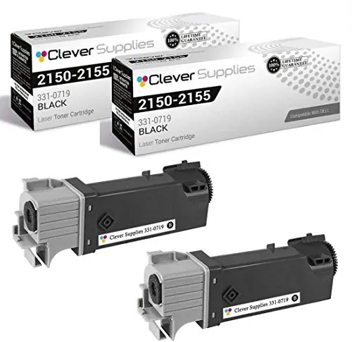 CS Replacement Toner Cartridge Compatible with Dell 2150 331-0719 Black