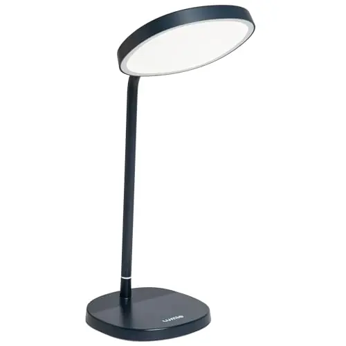 Lumie Task - 10,000 Lux Adjustable Bright Light Therapy Desk Lamp for Mood and Energy Boost and Winter Blues Relief