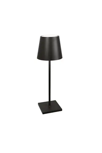 Zafferano, Poldina L Desk Lamp, Portable and Rechargeable Table Lamp with Touch Controls, Suitable for Indoor and Outdoor