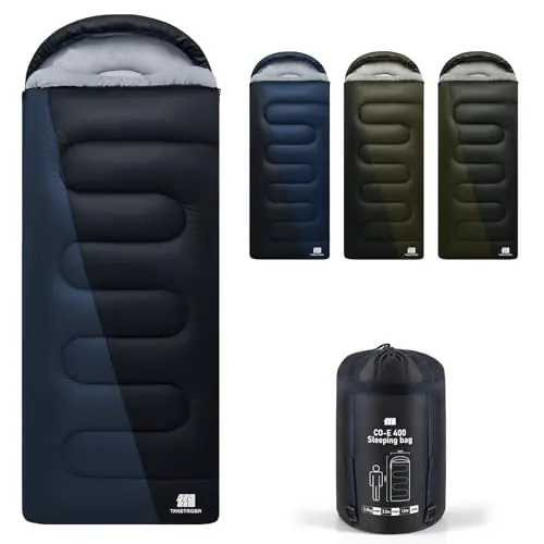 TANSTRIDER XXL Winter Sleeping Bags for Adults Cold Weather,Camping Sleeping Bag for Kids with Compression Sack,4 Season Camping Essentials Gear for Hiking,Traveling,Outdoor,Backpacking,Climbing