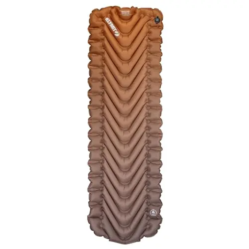 KLYMIT Insulated Static V2 Inflatable Sleeping Pad Upgraded Comfort Portable, Ultralight, Easy to Inflate, Foldable Air Bed for Camping, Backpacking & Hiking — Blend
