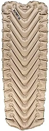 Klymit Insulated Static V Luxe SL Inflatable Sleeping Pad for Camping, Lightweight Hiking and Backpacking Air Bed for Cold Weather, 3.5 Inch Thick