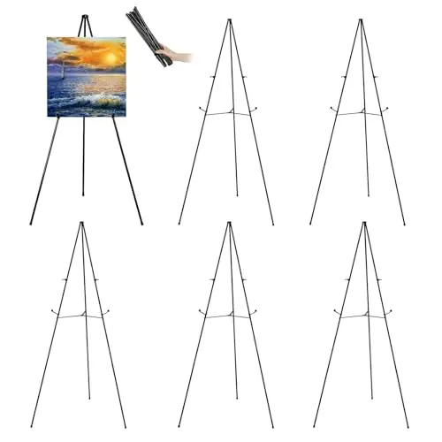 Tall Display Easel Stand for Wedding Sign Poster, Foldable and Adjustable