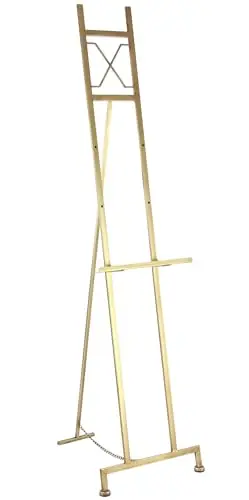 Deco 79 Metal Display Easel Large Adjustable 3 Tier Floor Standing Easel with Chain Support