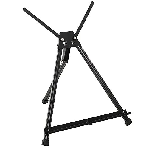 Art Supply Tabletop Easel for Painting - 15" to 21" Adjustable Metal Painting Easel - Portable Art Easels