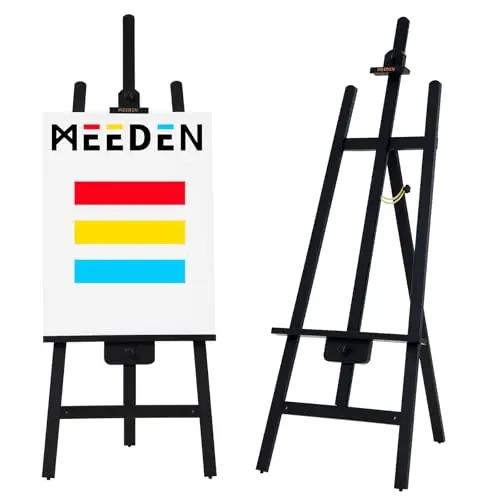 Easel for Painting A Frame Wood Easel for Adults Artists Display Sign- Holds