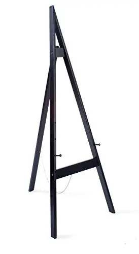 Wooden Display Easel with Height-Adjustable Pegs