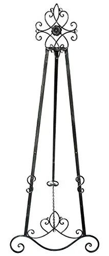 Designstyles Decorative Metal Easel Stand – Adjustable Floor Display for Art Pieces, Signs