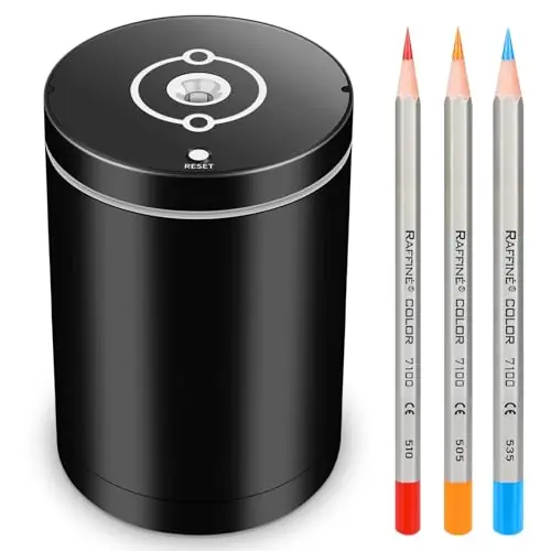 Fully Automatic Electric Pencil Sharpener,Rechargeable Smart Pencil Sharpener