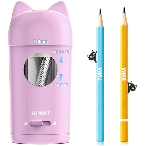 Electric Pencil Sharpener, Automatic Pencil Sharpener, Auto in & Out