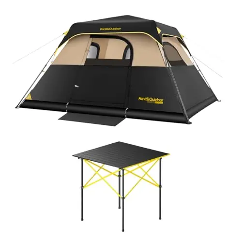 FanttikOutdoor Zeta C6 Pro Camping Tent & FanttikOutdoor Zeta V11 Pro Large Camping Table