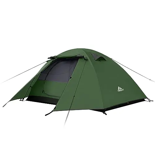 Forceatt Camping Tent 2/3/4 Person, Professional Waterproof & Windproof Lightweight Backpacking Tent Suitable for Outdoor,Hiking,Glamping, Mountaineering and Travel