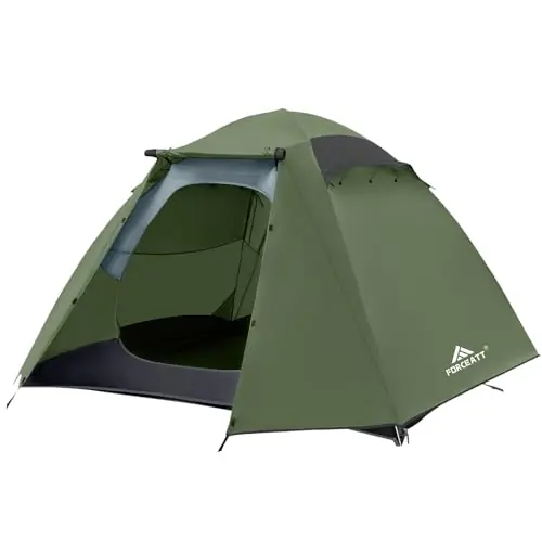 Forceatt 4 Person Camping Tent, Professional Waterproof & Windproof. Lightweight Backpacking Tent Suitable for Camping,Hiking, Outdoor, Mountaineering and Travel