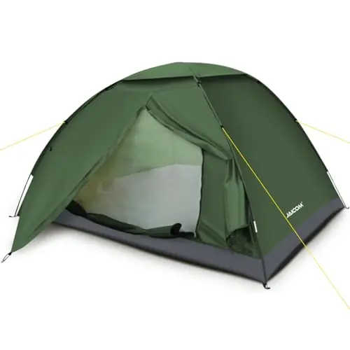 JAICOM 2 Person Camping Tent - Lightweight Backpacking Tent, Waterproof Windproof Easy Setup Hiking Tent, Suitable for Outdoor, Family, Camping, Hunting, Mountaineering Travel