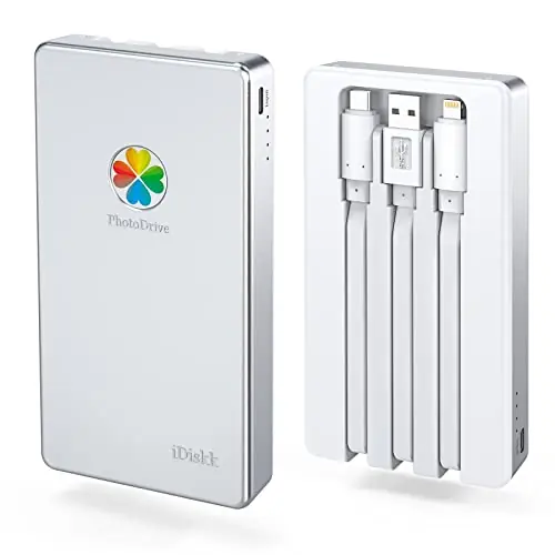 iDiskk 4TB App-le Certified External Hard Drive for iPhone iPad (iPhone /17/16/15/14/13/12/11/X) Android Mobile