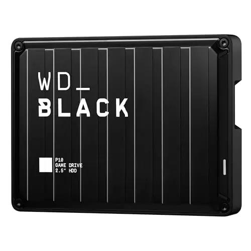WD_Black 6TB P10 Game Drive, Portable External Hard Drive, Works with PlayStation