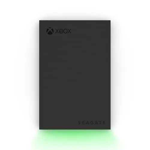 Seagate Game Drive for Xbox 2 TB External Hard Drive Portable HDD - USB 3.2 Gen 1, Black with built-in green LED bar