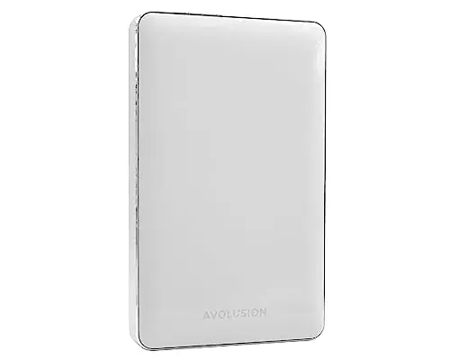 T1 Series 1TB USB 3.0 Portable External Gaming Hard Drive - White