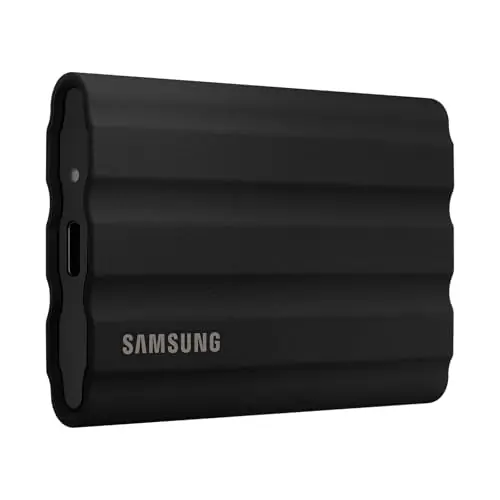 Samsung T7 Shield 1TB External SSD, Waterproof and Dustproof, Maximum Transfer Rate of 1,050 MB/s USB3.2 Gen2 (10Gbps