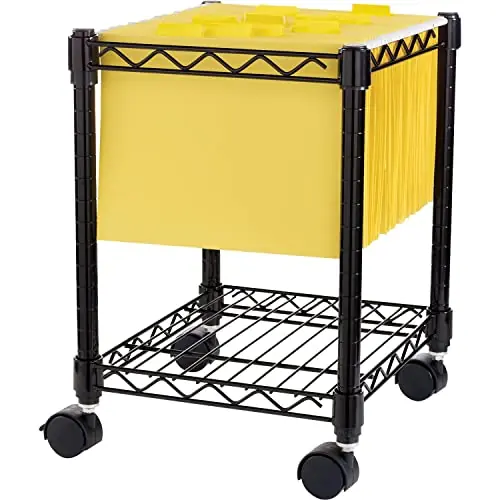 Lorell LLR62950 Compact Mobile Wire Filling Cart