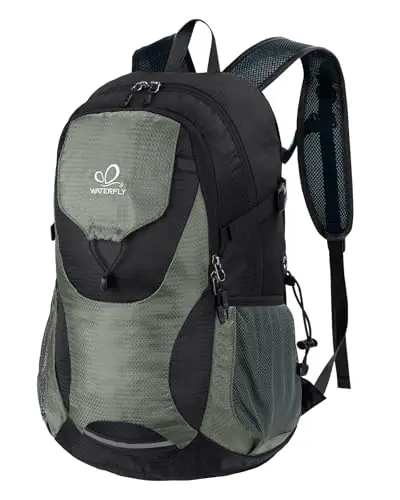 WATERFLY Lightweight Packable Hiking Backpack 30L Foldable Travel Daypack Ultralight Camping Day Pack for Woman Man