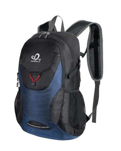 WATERFLY Lightweight Packable Hiking Backpack 30L Foldable Travel Daypack Ultralight Camping Day Pack for Woman Man