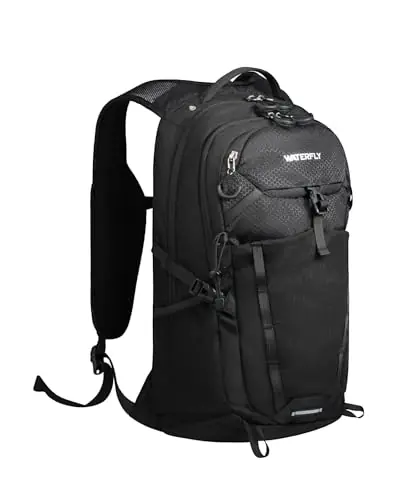 WATERFLY Small Lightweight Hiking Backpack 20L Outdoor Daypack with Phone Pocket, Hydration Compatible, Breathable Backpanel, Multi-Compartment for Camping Trekking Travel Women Men