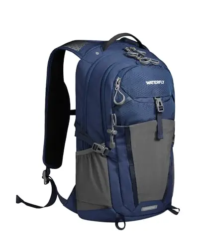 WATERFLY Small Lightweight Hiking Backpack 20L Outdoor Daypack with Phone Pocket, Hydration Compatible, Breathable Backpanel, Multi-Compartment for Camping Trekking Travel Women Men