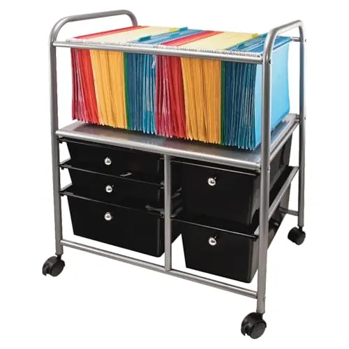 Advantus Letter/Legal File Cart with Five Storage Drawers