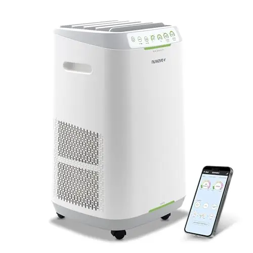 Nuwave Forever Smart Air Purifier for Home, Never Replace Air Filter System, Patented 7-Stage Filtration, Cleans Large Room up to 2,002 Sq Ft