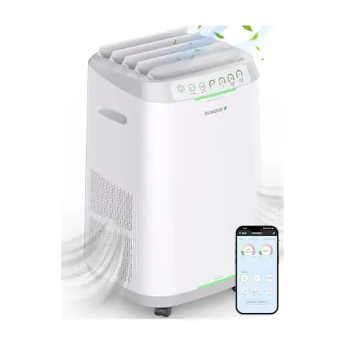 Nuwave OxyPure ZERO Air Purifier with Washable and Reusable Bio Guard Tech Air Filter, Large Room Up to 2002 Ft², Air Quality Monitor