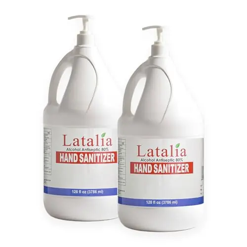 Pack of 2 Moisturizing Hand Sanitizer Bulk Travel Size Unscented Hand Sanitizer Gel for School, Office, Home