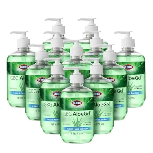 Clorox Healthcare GBG AloeGel Large Hand Sanitizer Gel with Pump - Bleach Free Hand Sanitizers