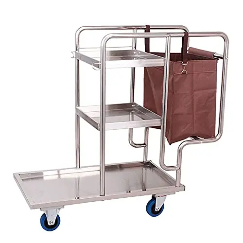 Car Service Car Utility Vehicle Multifunction Portable Trolley Home Heavy Duty Janitorial Cleaning Trolley on Wheels