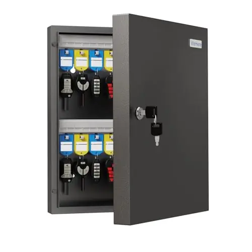Security Key Holder Lockbox for Home, Garage, Car Key Storage for School, Small Office, Valets, Hotels