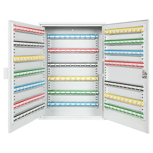Organize and Secure Key Storage Lock Box with Numbered Hooks and Tags for Valets, Hotel, Office