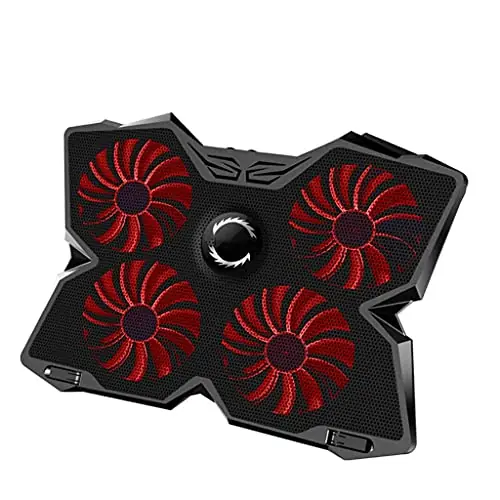 Laptop Cooler Laptop Cooling Pad Notebook Gaming Cooler Stand with Four Fan and 2 Port for 14-17inch Laptop