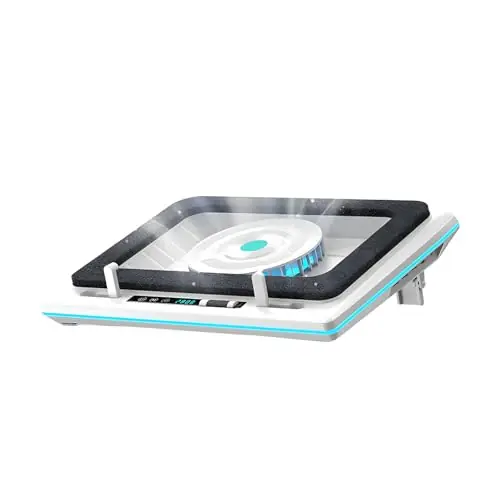 Laptop Cooling Pad with Adjustable Speed and LED Lights for 15.6-19 Inch Notebooks Cooling Pad for Gaming Laptop