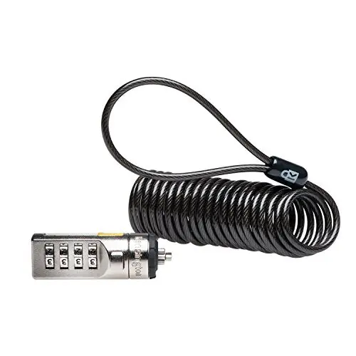 Kensington Portable Combination Cable Lock for Laptops and Other Devices
